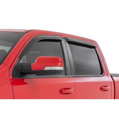 Rough Country Side Window Deflectors | Tape On Rain Guard | Ram 1500 (19-25)/1500 TRX (21-24)