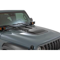 Rough Country Hood Scoop | PBJ Hydro Blue | Jeep Gladiator JT/Wrangler JL 4WD (2018-2026)