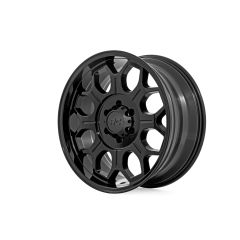Rough Country Rough Country 77 Series Wheel | One-Piece | Semi Gloss Black | 20x9 | 6x5.5 | 0mm