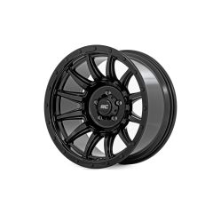 Rough Country Rough Country 90 Series Wheel | One-Piece | Gloss Black | 18x9 | 6x5.5 | 0mm