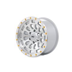 Rough Country Rough Country 87 Series Wheel | Simulated Beadlock | Full Machine | 17x8.5 | 5x5 | +0mm