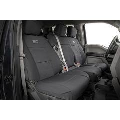 Rough Country Seat Covers | FR Bench and RR Bench | Ford F-150/Lightning/F-250/F-350  (15-26)
