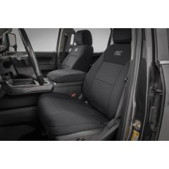 Rough Country Seat Covers | FR Bucket & RR 60/40 Bench | Chevy/GMC 2500HD/3500HD (14-26)