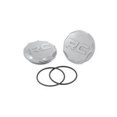Rough Country Polished Aluminum Ball Joint Caps | Pair | Rough Country Control Arms