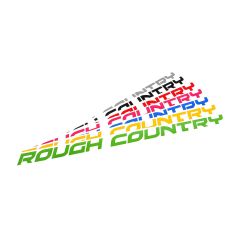 Rough Country Rough Country Decal | 27 Inch Fender | Lime Green