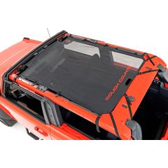 Rough Country Mesh Bikini Top Plus | Black | Ford Bronco 4WD (2021-2026)