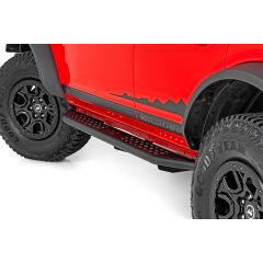 Rough Country OV2 Running Boards | Side Step Bars | 4-Door | Ford Bronco 4WD (2021-2026)
