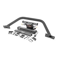 Rough Country Safari Bar | 12" LED Light Bar | Black | Single Row | OE Modular Steel | Ford Bronco (21-26)
