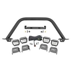Rough Country Safari Bar | 3" OSRAM (Quad) | Wide | OE Modular Steel | Ford Bronco (21-26)