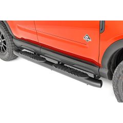 Rough Country Oval Nerf Steps | Black | Ford Bronco Sport 4WD (2021-2026)