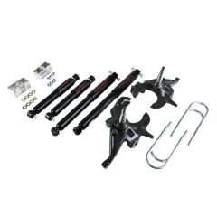 BELLTECH LOWERING KITS  1982-2004 Chevrolet S10/S15 Pickup 4&6 cyl. (Ext Cab) 2" F/2" R drop W/ Nitro Drop II Shocks