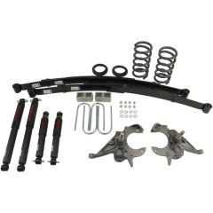 BELLTECH LOWERING KITS  1994-2004 Chevrolet S10/S15 Pickup 6 cyl. (Ext Cab) 4" or 5" F/5" R drop W/ Nitro Drop II Shocks