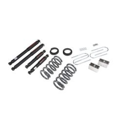 BELLTECH LOWERING KITS  1994-2004 Chevrolet S10/S15 Pickup 6 cyl. (Std Cab) 95-97 Chevrolet Blazer/Jimmy 6 cyl. 2" or 3" F/3" R drop W/ Nitro Drop II Shocks