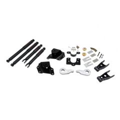 BELLTECH LOWERING KITS  2005-2006 Chevrolet Silverado/Sierra (Ext Cab, w/ Factory Front Torsion bar) 1" or 2" F/4" R drop W/ Nitro Drop II Shocks