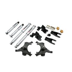 BELLTECH LOWERING KITS  1992-1998 Chevrolet Silverado/Sierra C1500 (Std Cab, ext 454 SS) 2" F/4" R drop W/ Street Performance Shocks