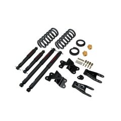 BELLTECH LOWERING KITS  1988-1998 Chevrolet Silverado/Sierra C1500 (Std Cab, ext 454 SS) 2" or 3" F/4" R drop W/ Nitro Drop II Shocks