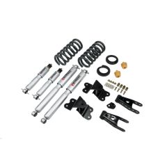BELLTECH LOWERING KITS  1988-1998 Chevrolet Silverado/Sierra C1500 (Std Cab, ext 454 SS) 2" or 3" F/4" R drop W/ Street Performance Shocks