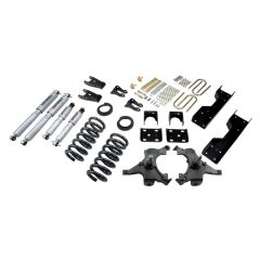 BELLTECH LOWERING KITS  1992-1998 Chevrolet Silverado/Sierra C1500 (Std Cab, ext 454 SS) 4" or 5" F/6" or 7" R drop W/ Street Performance Shocks