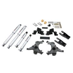 BELLTECH LOWERING KITS  1988-1998 Chevrolet Silverado/Sierra C1500 (Ext Cab) 2" F/4" R drop W/ Street Performance Shocks
