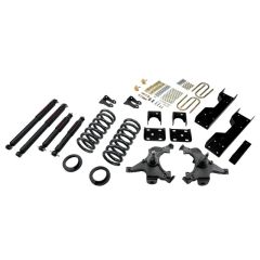 BELLTECH LOWERING KITS  1988-1998 Chevrolet Silverado/Sierra C1500 (Ext Cab) 4" or 5" F/6" R drop W/ Nitro Drop II Shocks