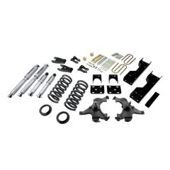 BELLTECH LOWERING KITS  1988-1998 Chevrolet Silverado/Sierra C1500 (Ext Cab) 4" or 5" F/6" or 7" R drop W/ Street Performance Shocks