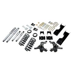 BELLTECH LOWERING KITS  1988-1991 Chevrolet Silverado/Sierra C1500 (Std Cab, ext 454 SS) 4" or 5" F/6" R drop W/ Street Performance Shocks