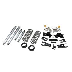 BELLTECH LOWERING KITS  1997-2000 Chevrolet Silverado/Sierra 3/4 Ton & 1 Ton ((All Cabs)/Dually) 1" or 2" F/4" R drop W/ Street Performance Shocks