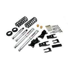 BELLTECH LOWERING KITS  1990-1996 Chevrolet Silverado/Sierra 3/4 Ton & 1 Ton (Ext/Crew Cab) 1" or 2" F/4" R drop W/ Street Performance Shocks