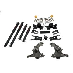 BELLTECH LOWERING KITS  1989-1996 Chevrolet Silverado/Sierra 3/4 Ton & 1 Ton (Ext/Crew Cab) 3" F/4" R drop W/ Nitro Drop II Shocks