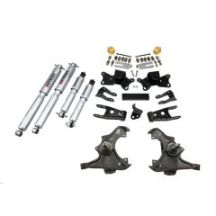 BELLTECH LOWERING KITS  1989-1996 Chevrolet Silverado/Sierra 3/4 Ton & 1 Ton (Ext/Crew Cab) 3" F/4" R drop W/ Street Performance Shocks