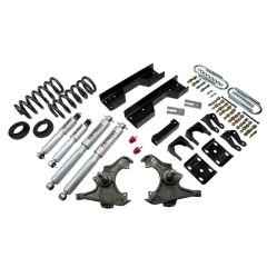 BELLTECH LOWERING KITS  1989-1996 Chevrolet Silverado/Sierra 3/4 Ton & 1 Ton (Ext/Crew Cab) 4" or 5" F/8" R drop W/ Street Performance Shocks