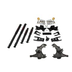 BELLTECH LOWERING KITS  1988- Chevrolet Silverado/Sierra C3500 (Ext Cab, Dually) 3" F/4" R drop W/ Nitro Drop II Shocks