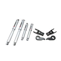 BELLTECH LOWERING KITS  1988-1998 Chevrolet Silverado/Sierra (Std/Ext Cab4WD) 95-99 Chevrolet Tahoe/Suburban/Yukon (4WD) 1" or 3" F/2" R drop W/ Street Performance Shocks