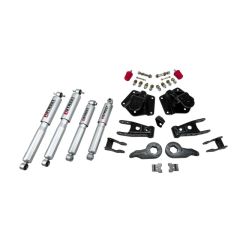 BELLTECH LOWERING KITS  1995-1999 Chevrolet Tahoe/Yukon (4DR) 92-94 Chevrolet Blazer (4DR) 1" or 3" F/4" R drop W/ Street Performance Shocks