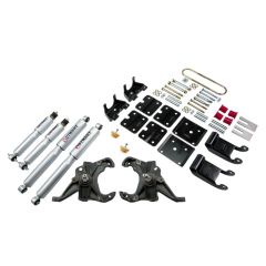 BELLTECH LOWERING KITS  1995-2002 Chevrolet Astro/Safari (2WD, w/ Factory Steel Leaf) 2" F/3.5" R drop W/ Street Performance Shocks