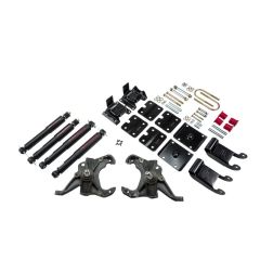 BELLTECH LOWERING KITS  1985-1995 Chevrolet Astro/Safari (2WD, w/ Factory Composite Leaf) 2" F/2.5" R drop W/ Nitro Drop II Shocks