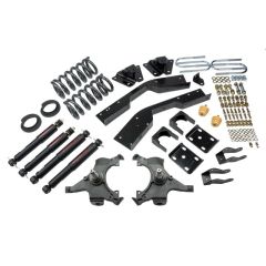 BELLTECH LOWERING KITS  1992-1994 Chevrolet Suburban (2WD, 3/4 Ton 6 Lug) 4" or 5" F/7" R drop W/ Nitro Drop II Shocks