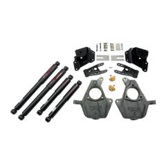 BELLTECH LOWERING KITS  2005-2006 Chevrolet Silverado/Sierra (Std Cab, w/ Factory Front Torsion Bar) 2" F/3" R drop W/ Nitro Drop II Shocks