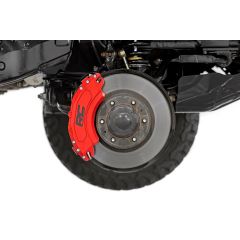Rough Country Caliper Covers | Front and Rear | Red | Elec Brakes | Ford Expedition/F-150/Raptor
