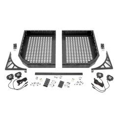 Rough Country Cargo Rack | Dual 2" Black LED Pairs | Flush Mount | CFMOTO UFORCE 1000
