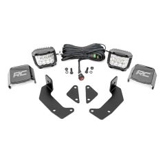 Rough Country LED Light Kit | Cage Mount | 2" Chrome Pair | Wide Angle | CFMOTO UFORCE 1000