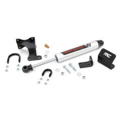 Rough Country V2 Steering Stabilizer | Axle Bracket | 2-8 Inch Lift | Jeep Wrangler JK/Wrangler Unlimited (07-18)