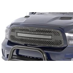 Rough Country Mesh Grille | 30" Dual Row LED | Black | Ram 1500 2WD/4WD (2013-2018 & Classic)