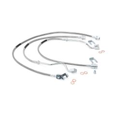 Rough Country Brake Lines | Stainless | FR & RR | 4-6 Inch Lift | Ford F-250/F-350 Super Duty (99-04)