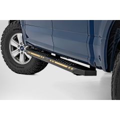 Rough Country AC2 Running Boards | Amber/White | Crew Cab | Ford F-150/Lightning/F-250/F-350/Raptor (15-26)