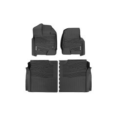 Rough Country Flex-Fit Floor Mats | FR & RR | Ford F-150 (15-26)/F-150 Lightning (22-26)/Raptor (17-26)