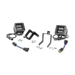 Rough Country LED Light Kit | Fog Mount | 2" Black Pair | Ford F-250/F-350 Super Duty (11-16)