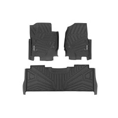 Rough Country Flex-Fit Floor Mats | Front and Rear | Ford F-250/F-350 Super Duty (17-26)