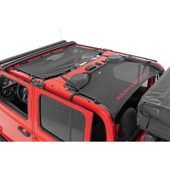 Rough Country Mesh Bikini Top Plus | Black | Jeep Gladiator JT 4WD (2020-2024)