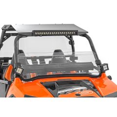 Rough Country Half Windshield | Scratch Resistant | Polaris Ranger RZR S 800/RZR 4 800
